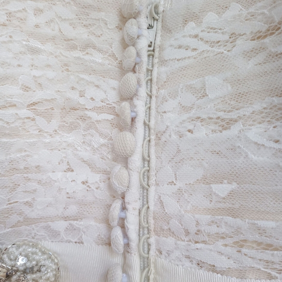 Anthropologie BHLDN Whispers + Echos Freesia lace strapless wedding gown - Picture 16 of 16